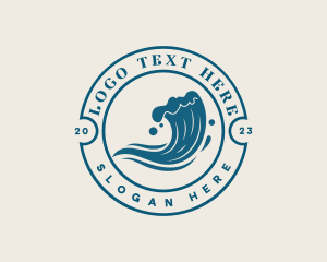 Travel - Beach Sea Wave logo design