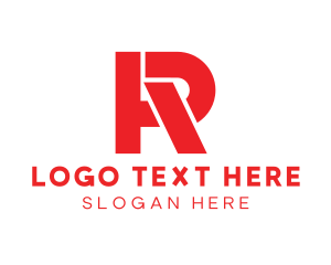 Initial - Industrial Construction Business logo design