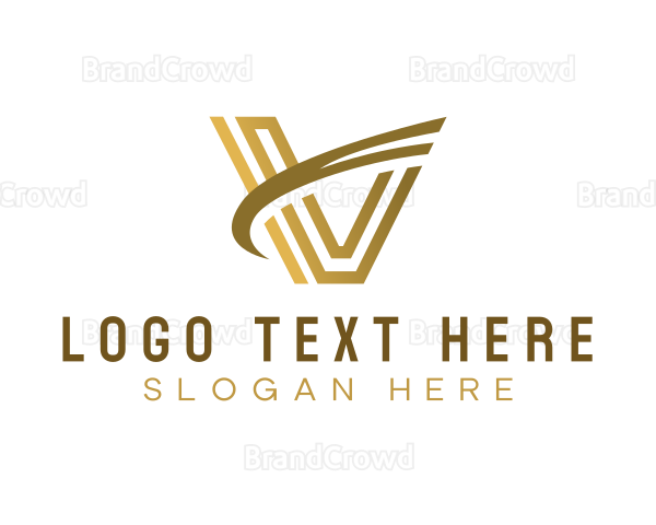 Professional Letter V Business Logo