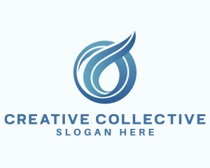 Elegant  Wave Company logo design