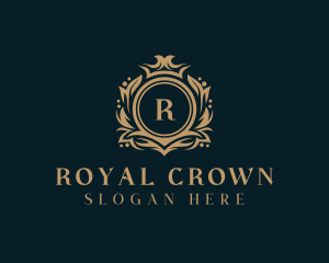 Stylish Royal Shield logo design