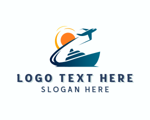 Boat - Boat Airplane Travel logo design