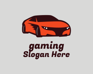 Orange Sports Car Logo