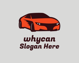 Orange Sports Car Logo