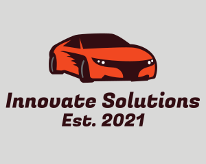 Car Dealership - Orange Sports Car logo design