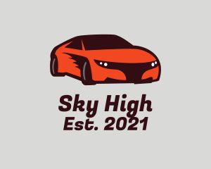 Mechanical - Orange Sports Car logo design