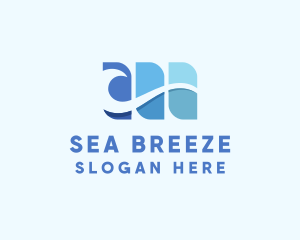 Lake Sea Wave logo design