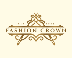 Luxury Sewing Fashion Boutique logo design