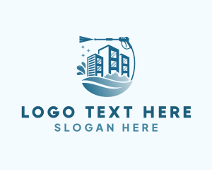 Urban - Building Pressure Washer Cleaning logo design