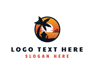 Vacation - Travel Vacation Beach logo design