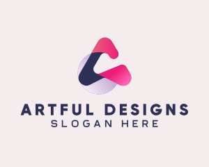 Generic Digital Letter A logo design