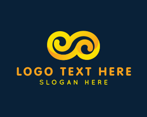 Biotech - Infinity Motion Loop logo design