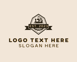 Log - Hand Planer Woodworking Carpentry logo design