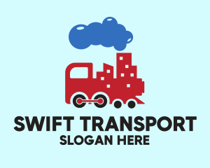 City Train Transport logo design