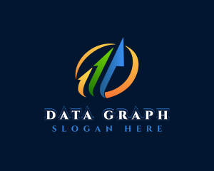 Business Graph Arrow logo design