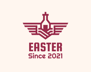 Bartender - Wine Cellar Wings logo design