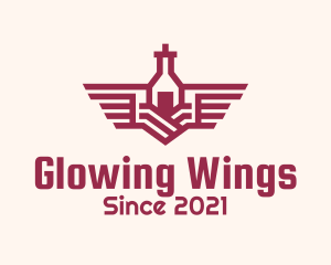 Wine Cellar Wings logo design