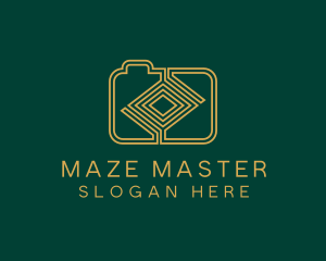 Yellow Maze Digicam  logo design