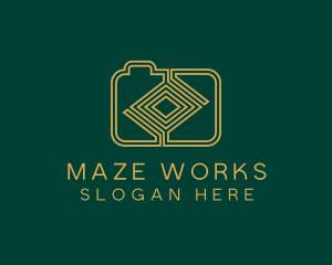 Yellow Maze Digicam  logo design