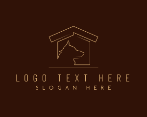 Pup - Dog House Security logo design