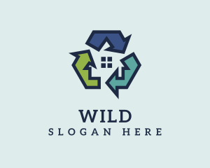 Construction - Recyclable House Construction logo design