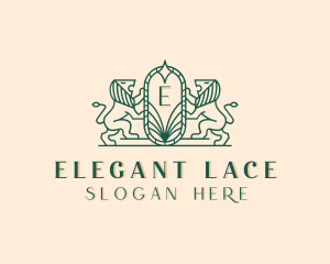 Elegant Lion Crest logo design