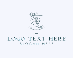 Floral - Floral Wedding Cake logo design