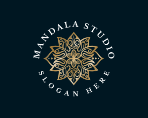 Mandala - Organic Mandala Lotus logo design