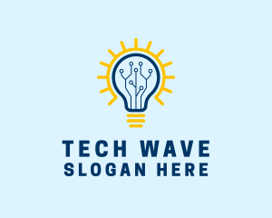 Electronics - Solar Electronics Bulb logo design