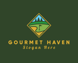 Golf Course Diamond logo design