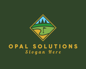 Golf Course Diamond logo design