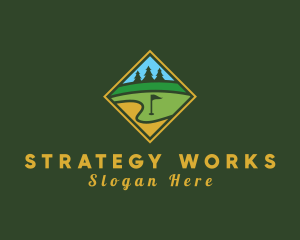 Golf Course Diamond logo design