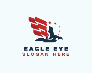 Bird Eagle America logo design