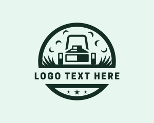 Grass - Lawn Mower Yard Trimmer logo design