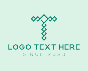 Letter T - Modern Diamond Letter T logo design