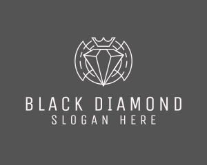 Diamond Jewelry Crown logo design