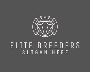 Diamond Jewelry Crown logo design