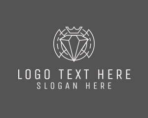 Expensive - Diamond Jewelry Crown logo design