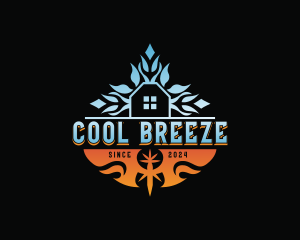 Cold Warm Air Conditioning  logo design