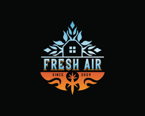 Cold Warm Air Conditioning  logo design