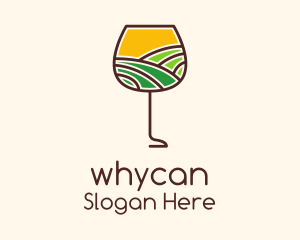 Wine Glass Vineyard Logo