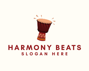 Drummer - African Tribal Drum Instrument logo design
