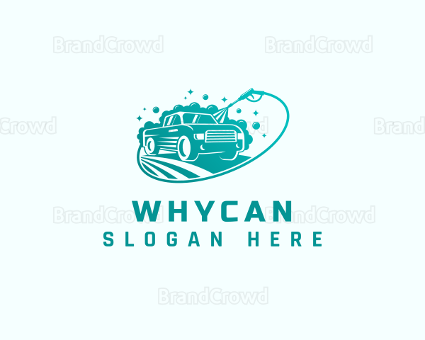 Car Wash Vehicle Pressure Washer Logo