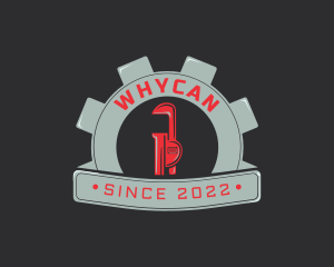 Pipe - Gear Wrench Plumbing logo design