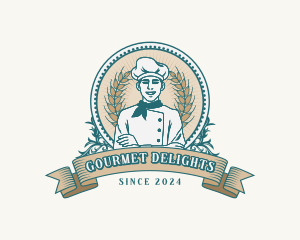 Rustic Chef Baker logo design