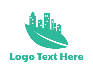 Land - Green Leaf City logo design