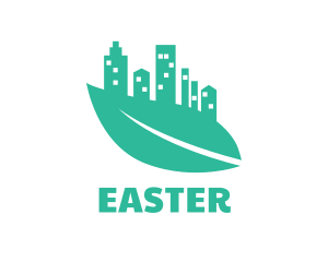 Tower - Green Leaf City logo design