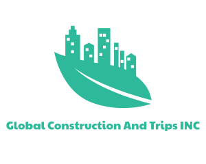 Buildings - Green Leaf City logo design