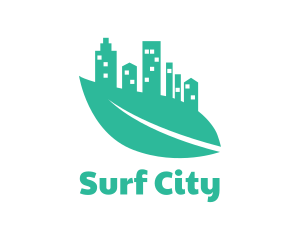 Green Leaf City logo design