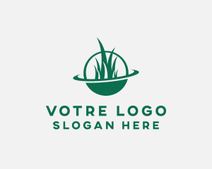 Grass - Lawn Care Grass Orbit logo design